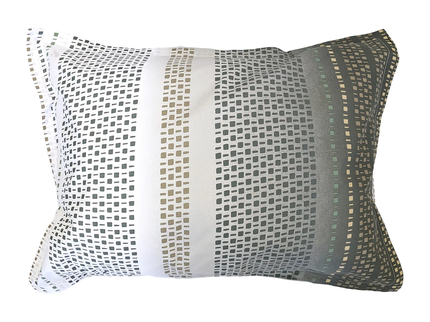 Taie d'oreiller 50x70 cm coton NIAGARA vert Kaki