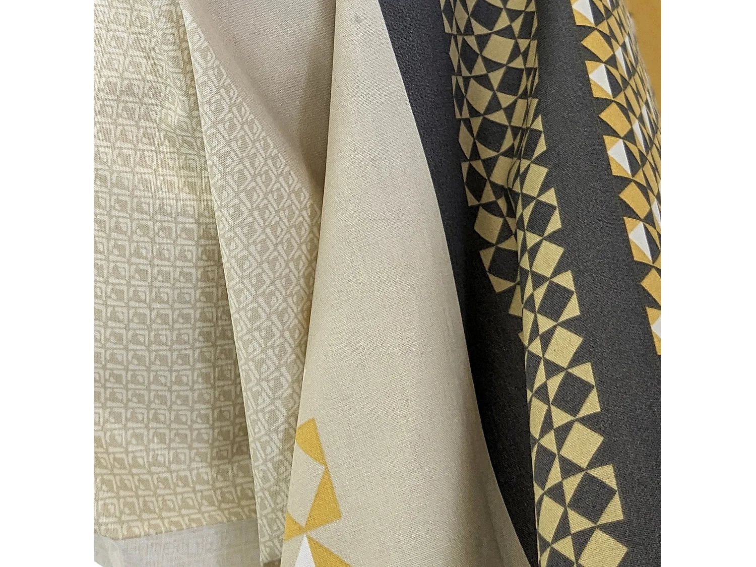 Taie de traversin 240x43 cm percale coton MARLOW Miel