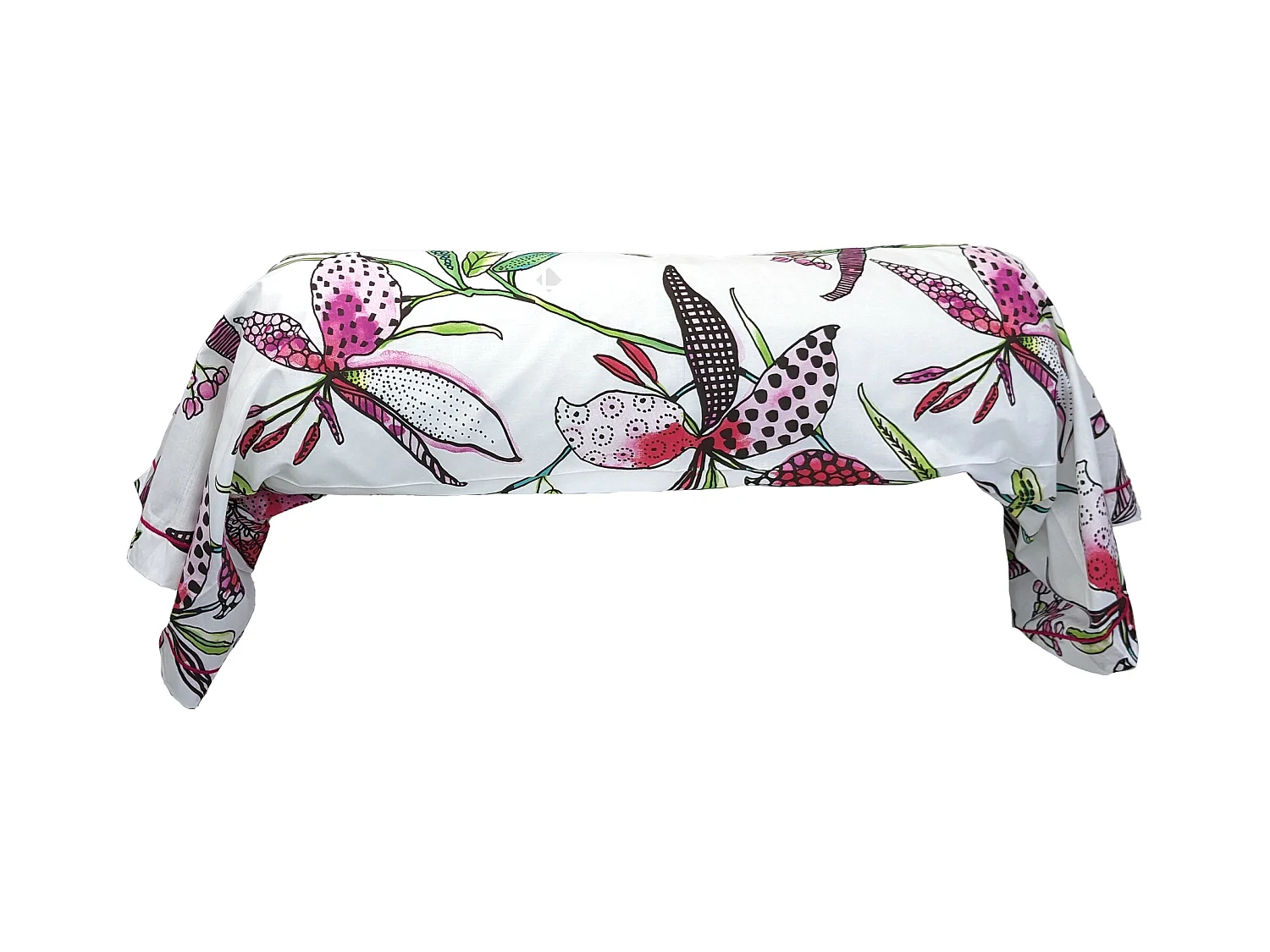 Taie de traversin 140x43 cm coton PÉNÉLOPE Rose