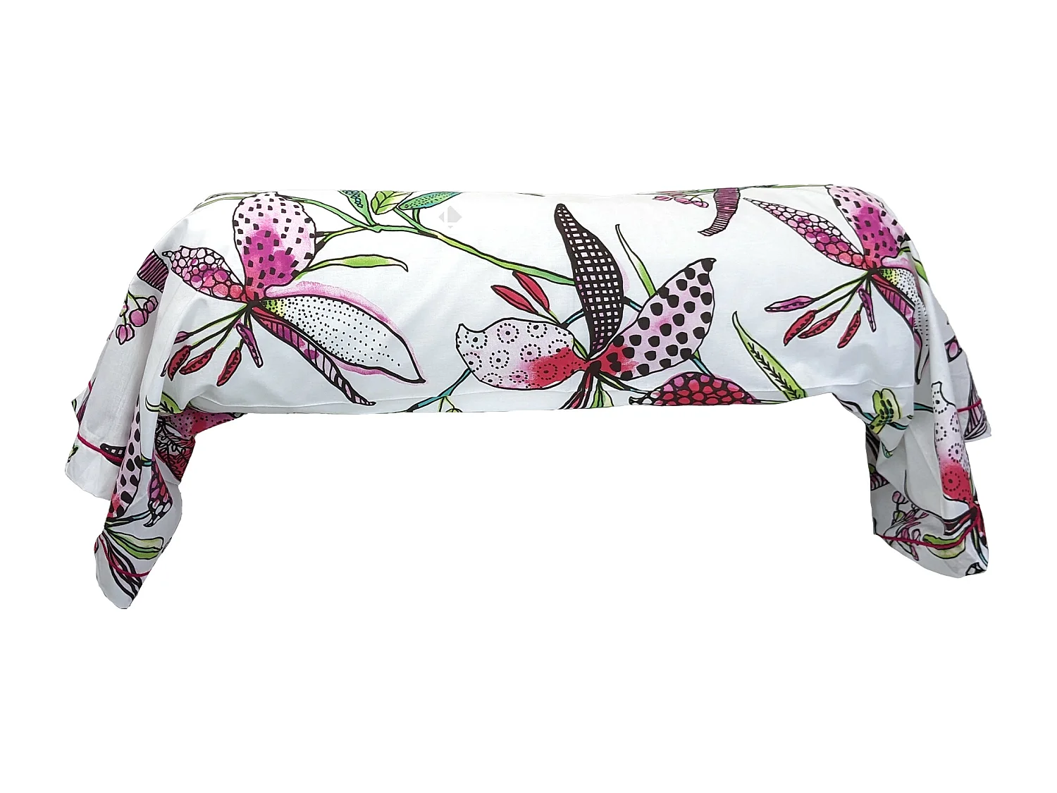 Taie de traversin 140x43 cm coton PÉNÉLOPE Rose