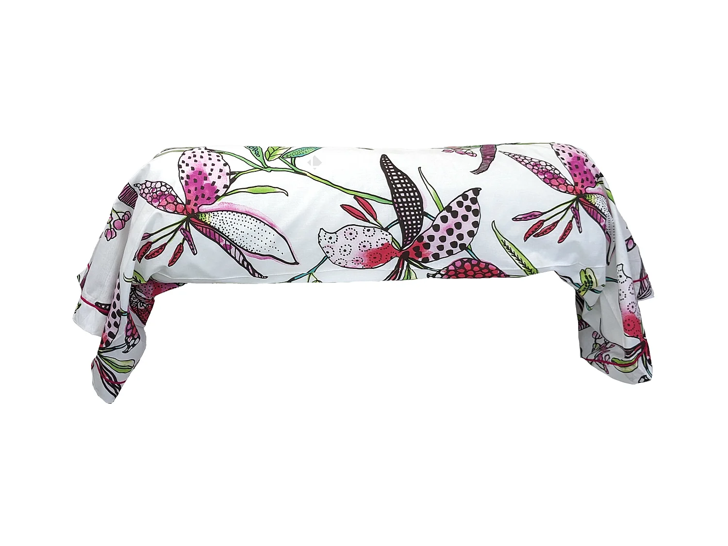 Taie de traversin 200x43 cm coton PÉNÉLOPE Rose