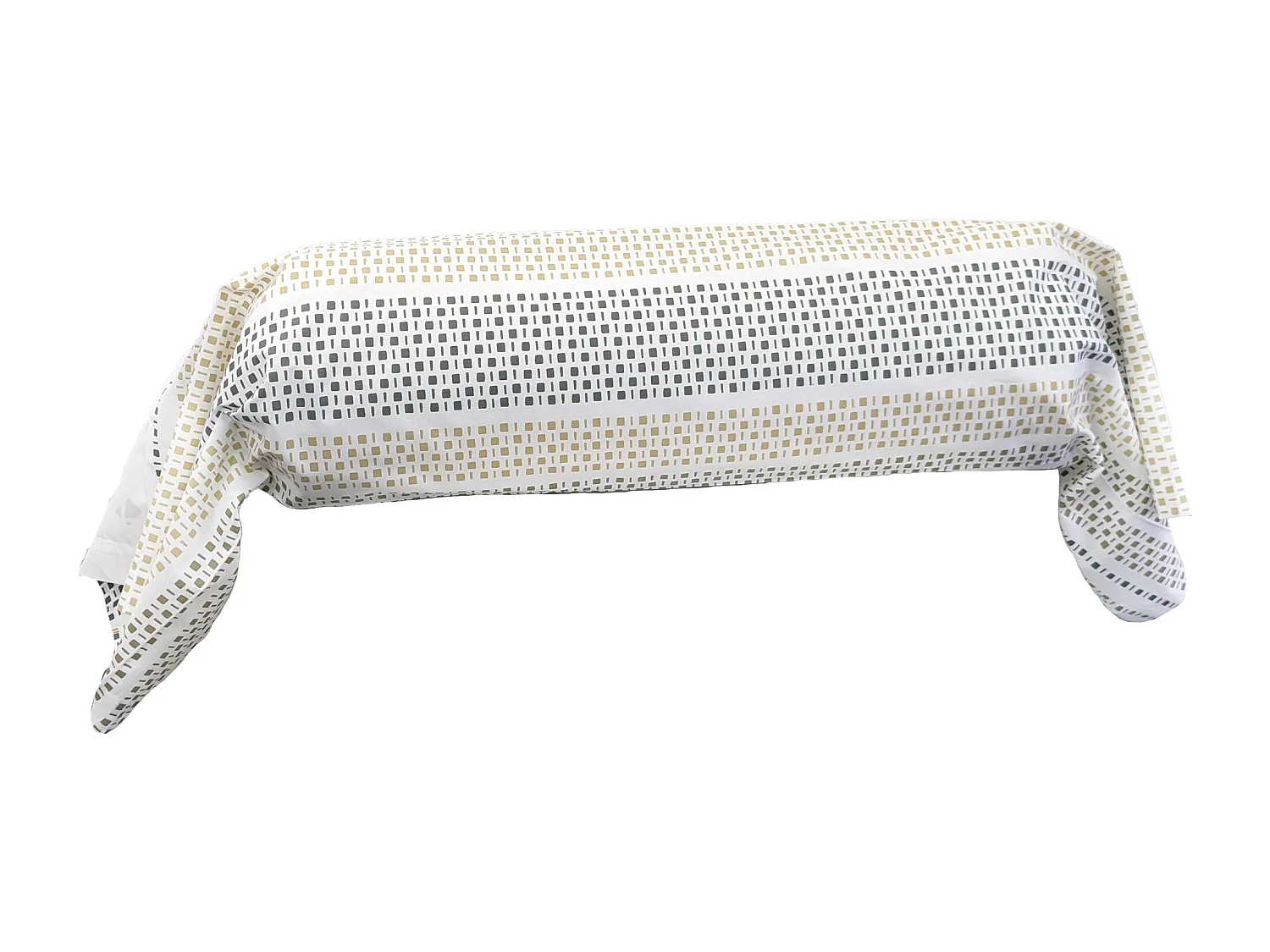 Taie de traversin 240x43 cm coton NIAGARA vert Kaki