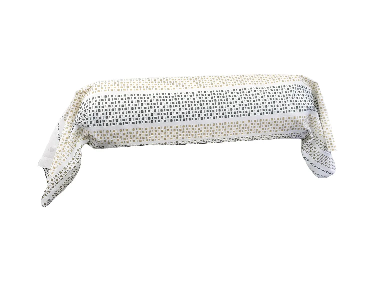 Taie de traversin 140x43 cm coton NIAGARA vert Kaki