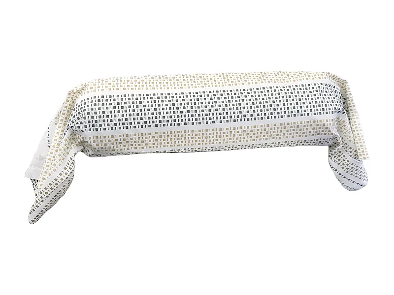 Taie de traversin 140x43 cm coton NIAGARA vert Kaki