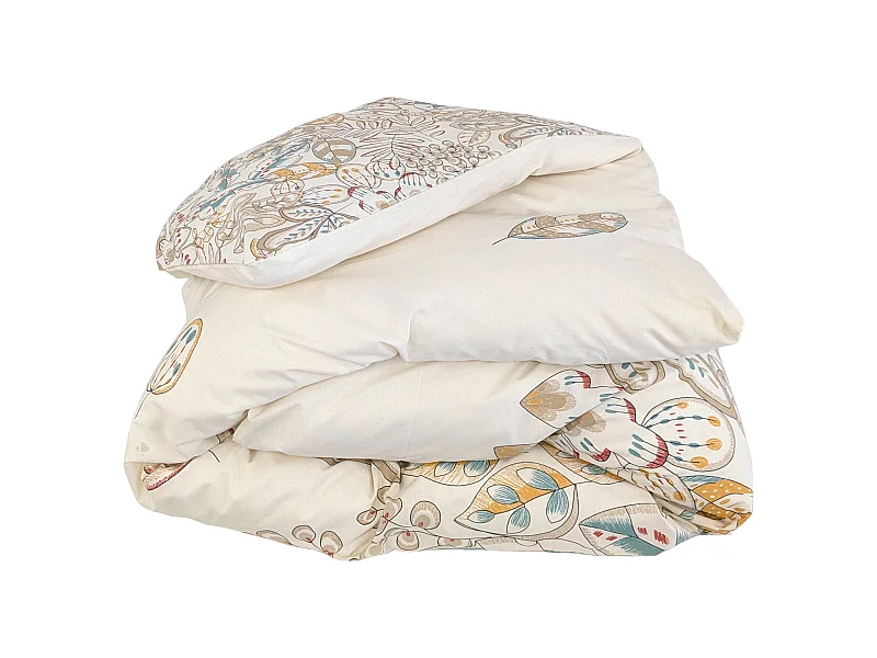 Housse de couette 140x200 cm coton OKY écru Naturel