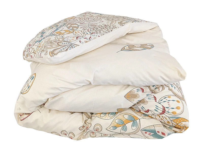 Housse de couette 140x200 cm coton OKY écru Naturel