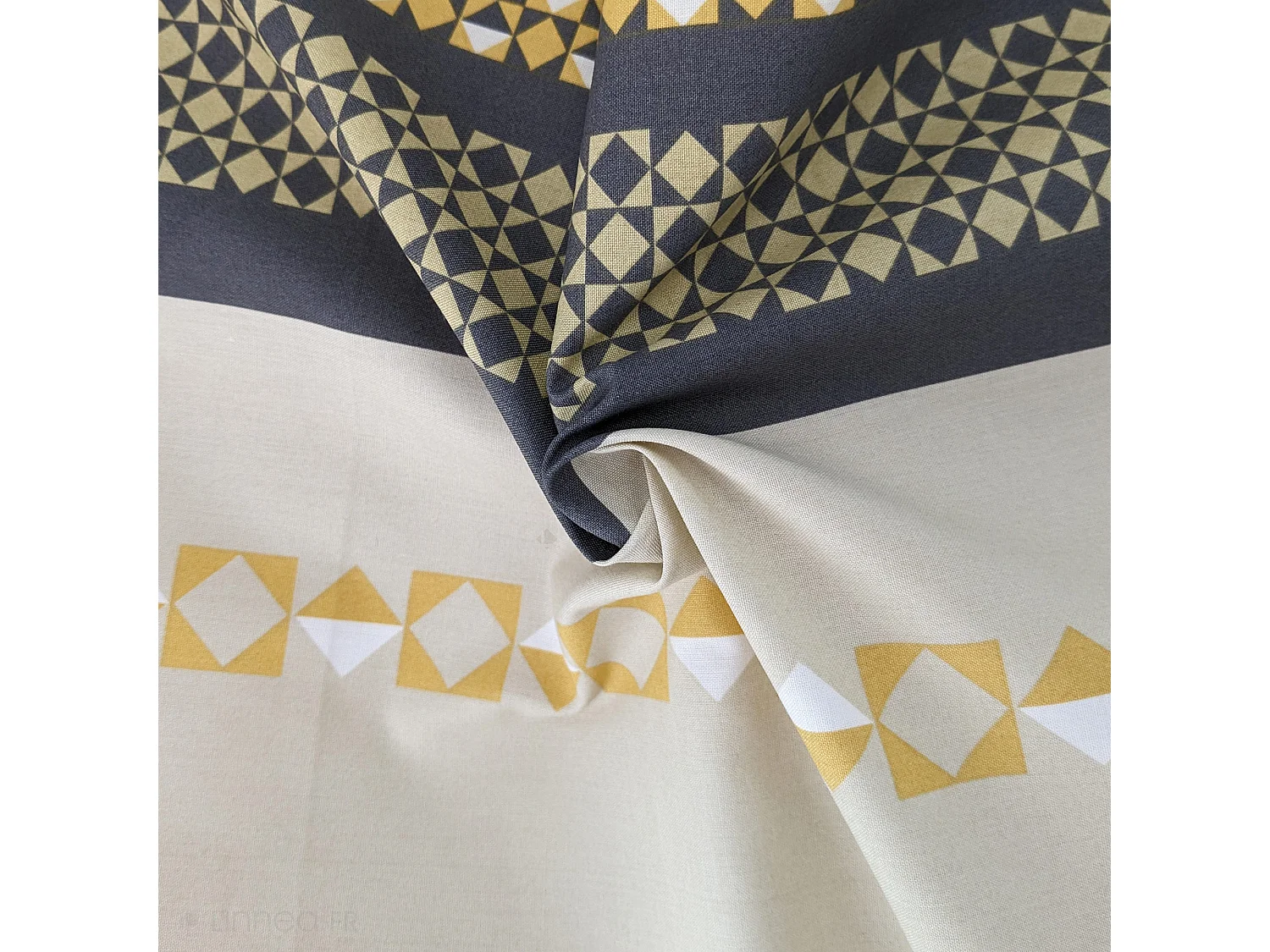 Housse de couette 140x200 cm percale coton MARLOW Miel