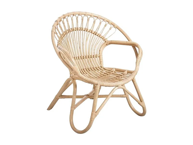 Fauteuil en rotin naturel Tengah