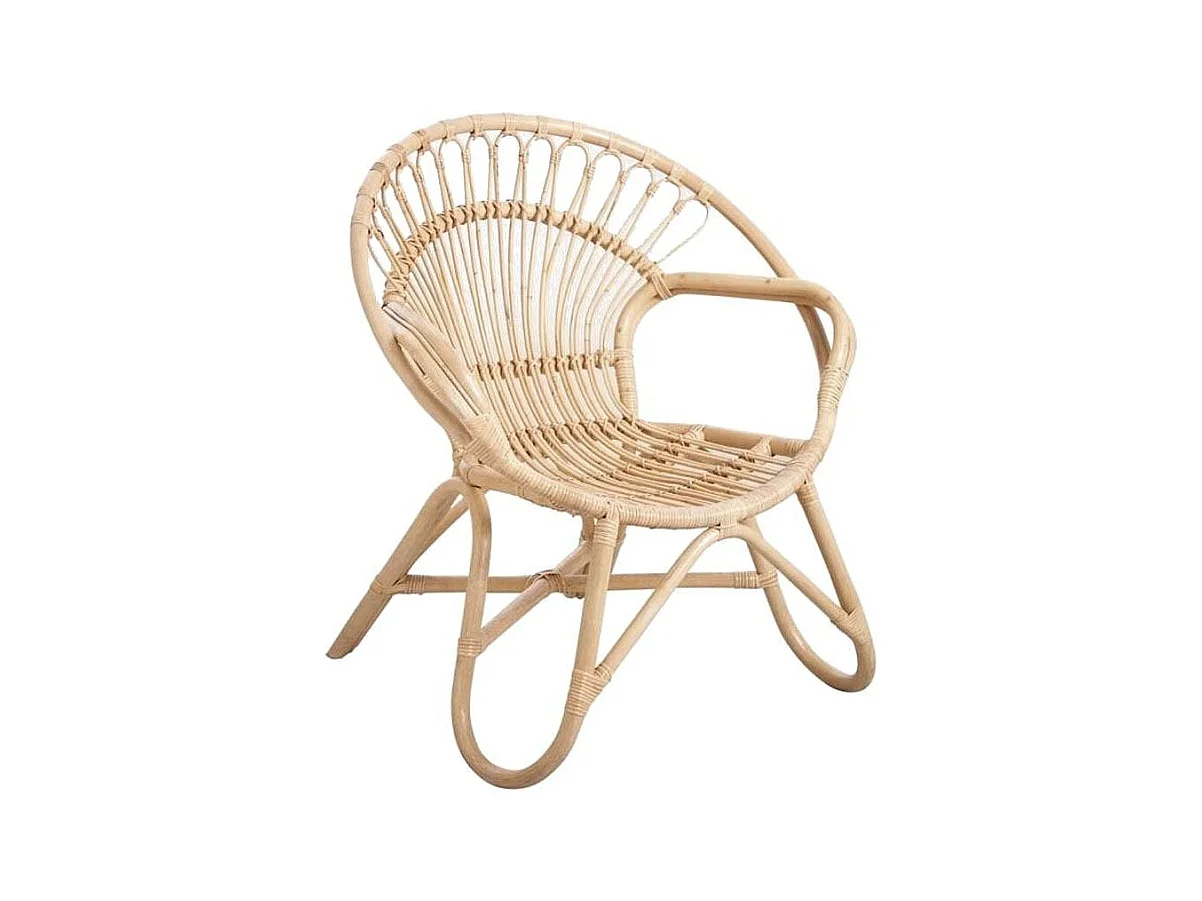 Fauteuil en rotin naturel Tengah