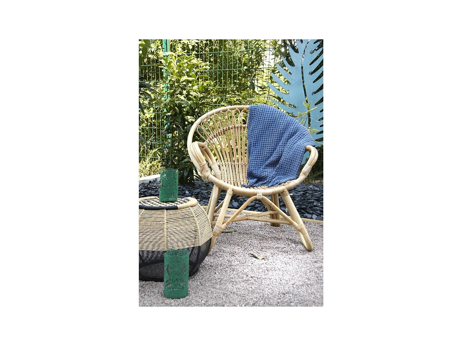 Fauteuil en rotin naturel Tengah