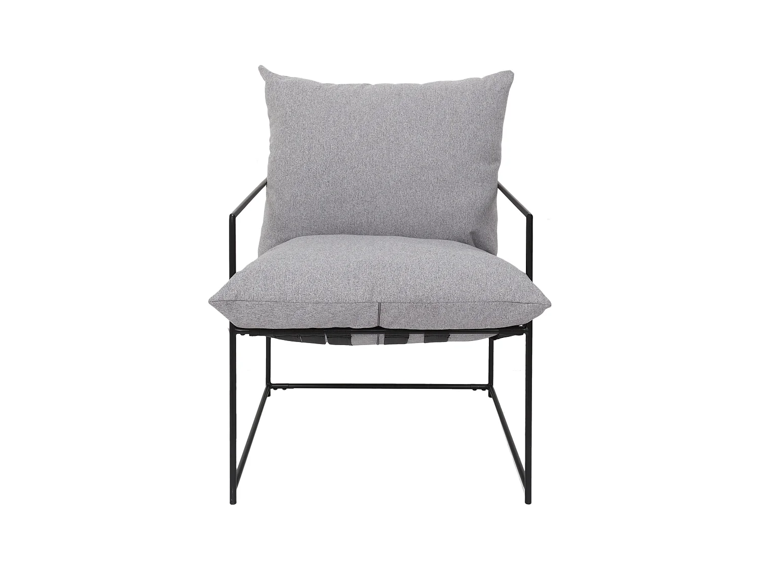 Fauteuil Jonas Gris, Noir