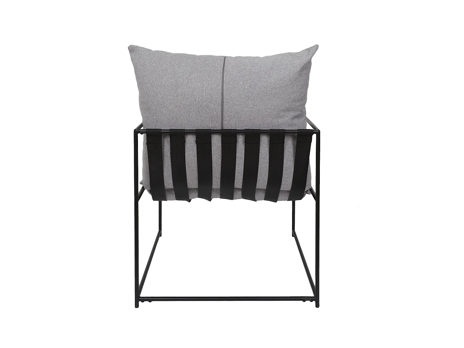 Fauteuil Jonas Gris, Noir