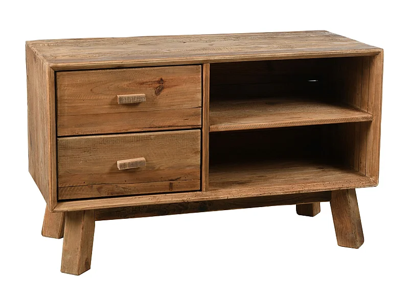 Meuble tv en pin recyclé REWOOD