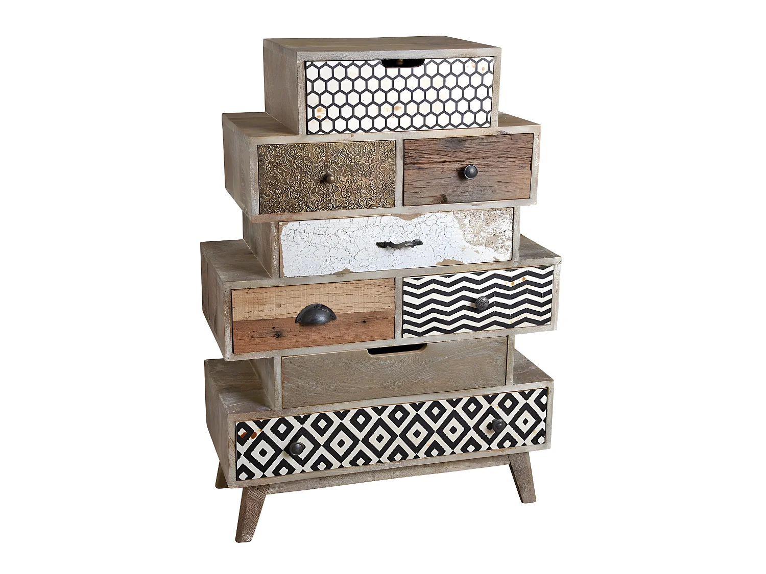 Grande commode en manguier Zigzag