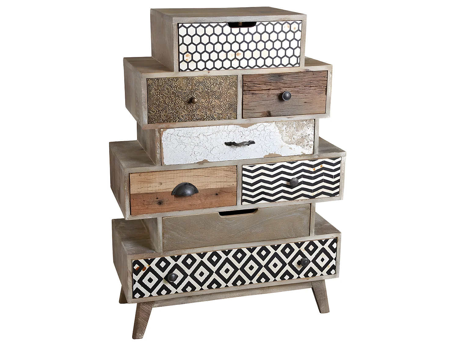 Grande commode en manguier Zigzag