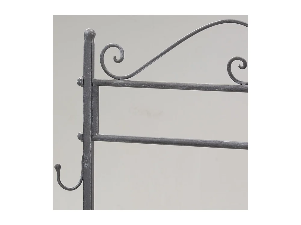 Portant/porte-manteaux en métal gris