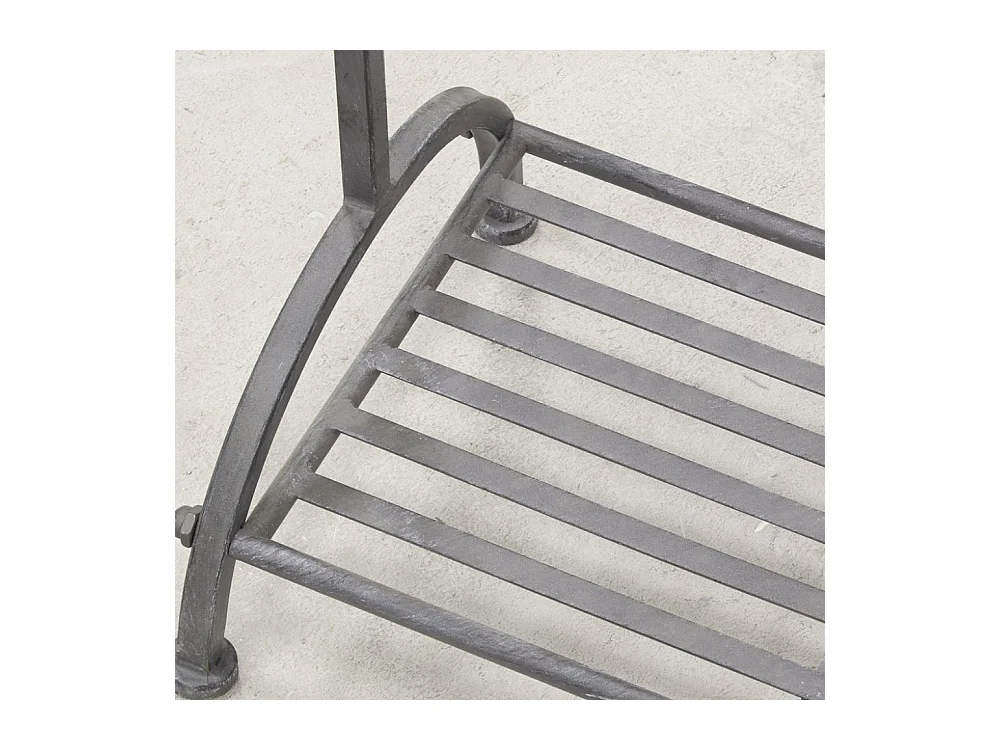 Portant/porte-manteaux en métal gris