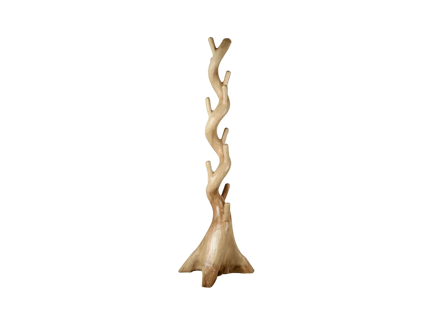 Porte-manteau design en acajou