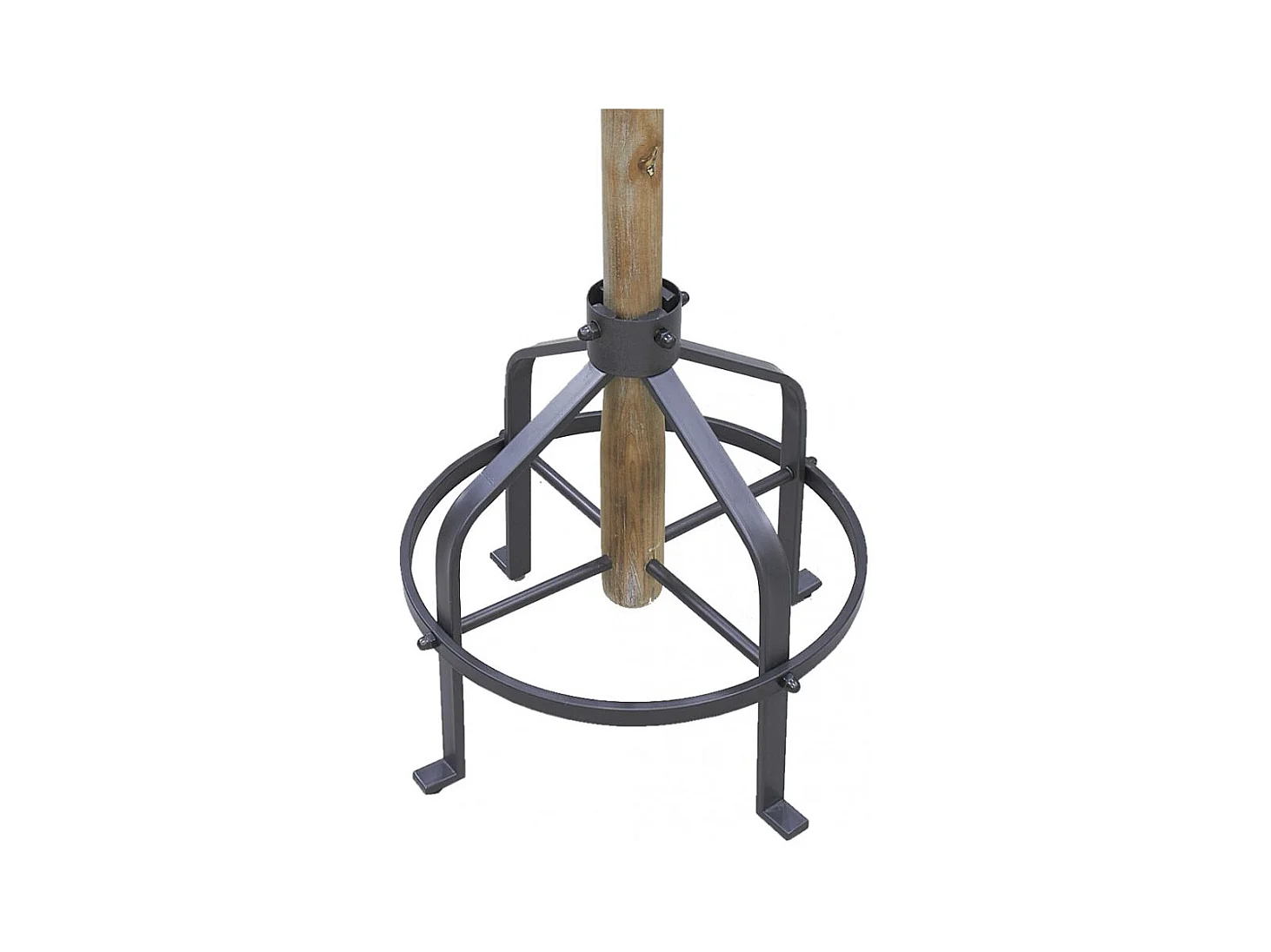 Porte-manteaux en métal et pin