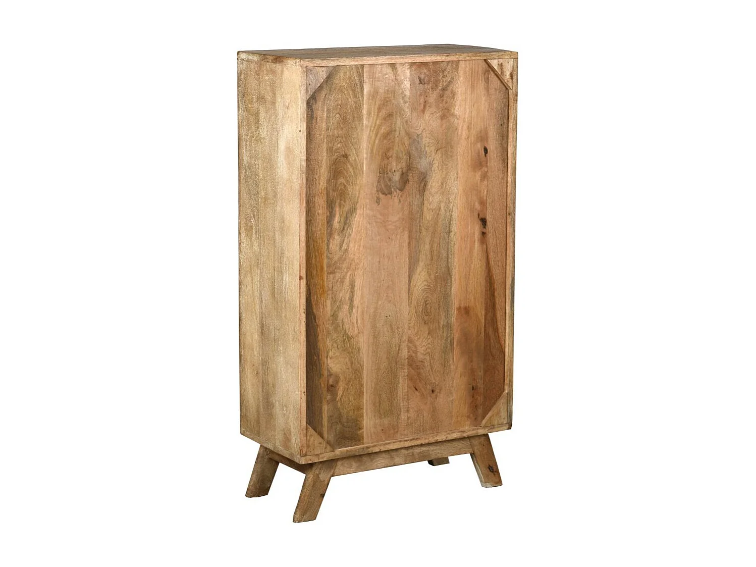 Commode haute en manguier et métal Zouma