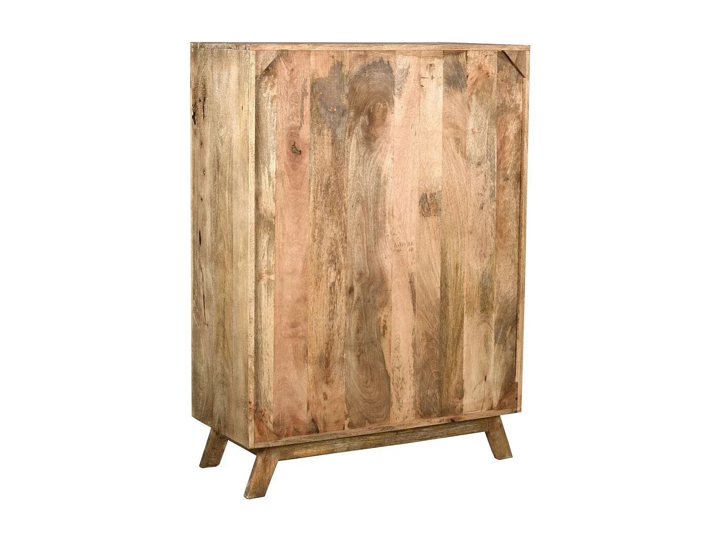 Commode en manguier et métal Zouma 90 x 40 x 125 cm