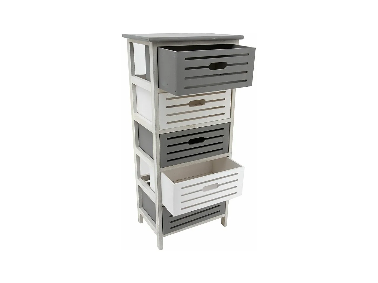 Commode en bois ajouré 5 tiroirs