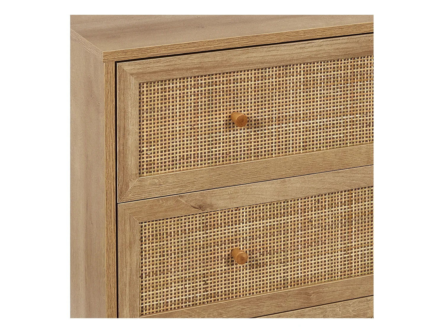 Commode 3 Tiroirs Bali Marron