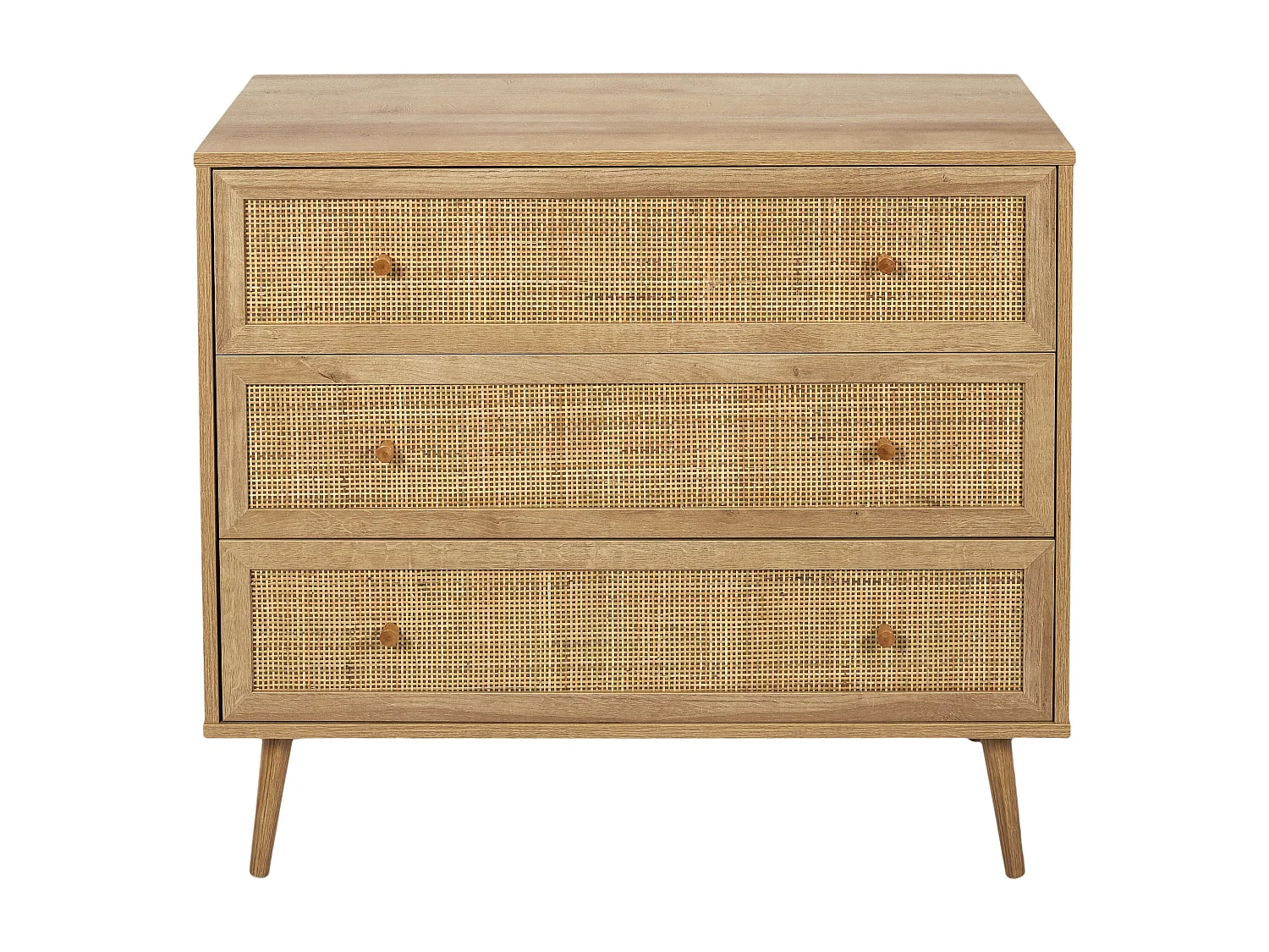 Commode 3 Tiroirs Bali Marron