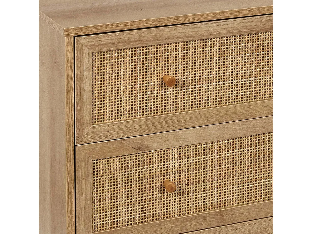 Commode 3 Tiroirs Bali Marron