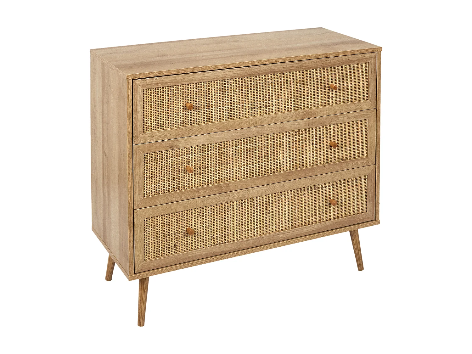 Commode 3 Tiroirs Bali Marron