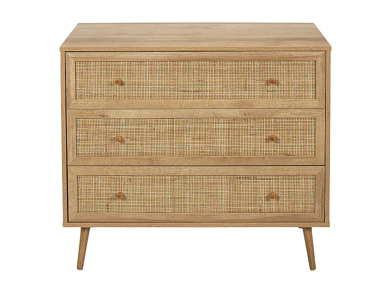 Commode 3 Tiroirs Bali Marron