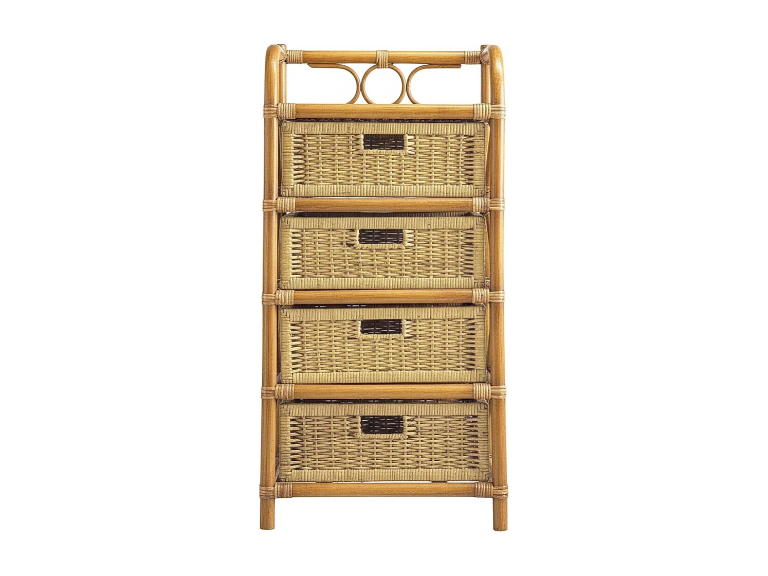 Commode en rotin avec tiroirs Tegal 4 tiroirs