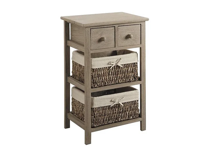 Commode en bois de peuplier Campana 4 tiroirs