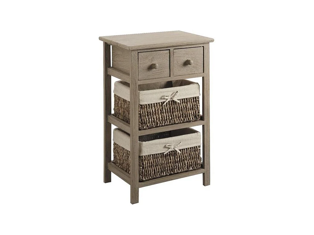 Commode en bois de peuplier Campana 4 tiroirs