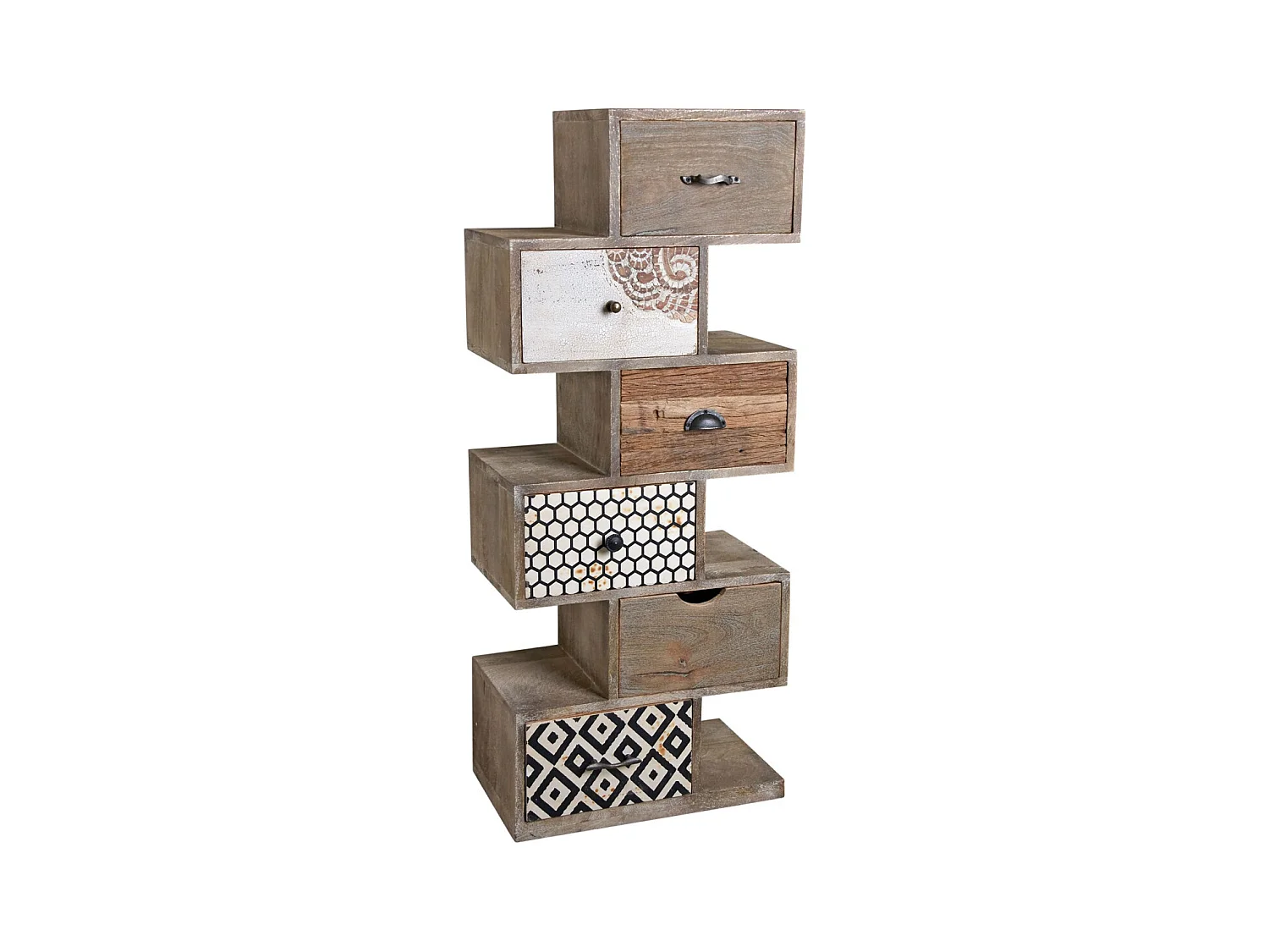 Commode en manguier Zigzag