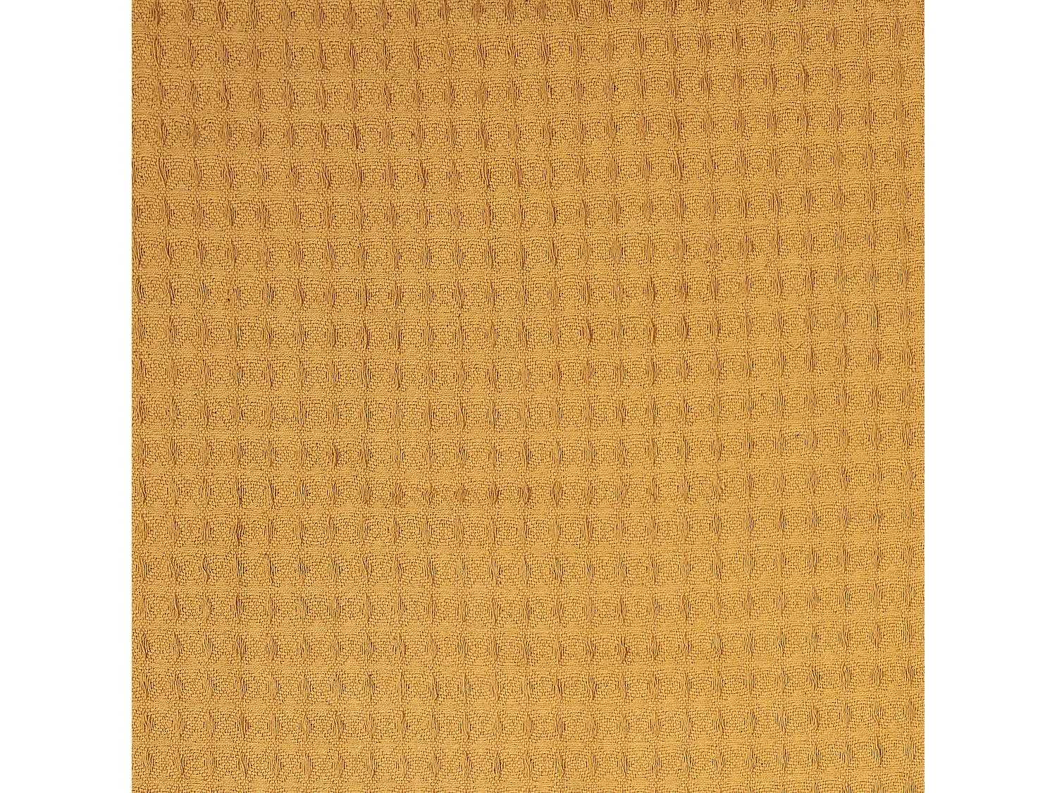Jete De Canape Gaufre Jaune Ocre 170x250cm Jaune
