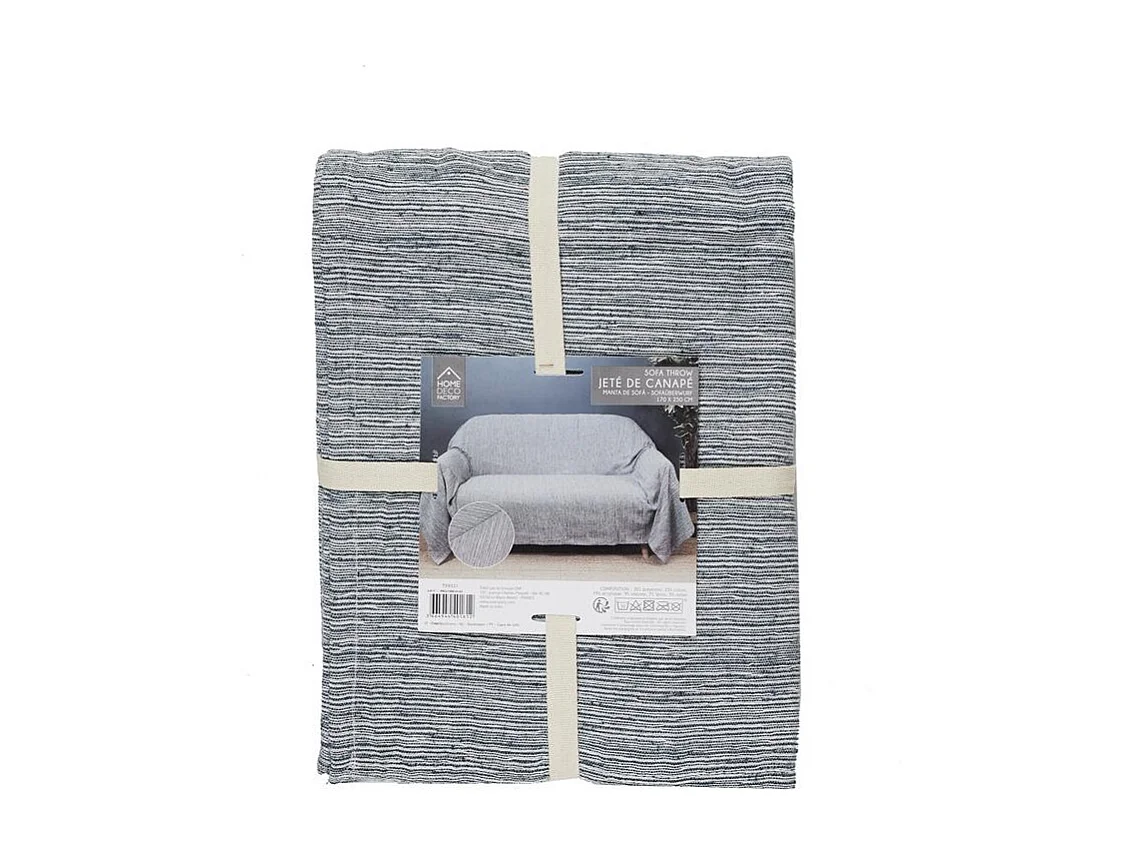 Jete De Canape Bleu Canard 170x250cm Bleu