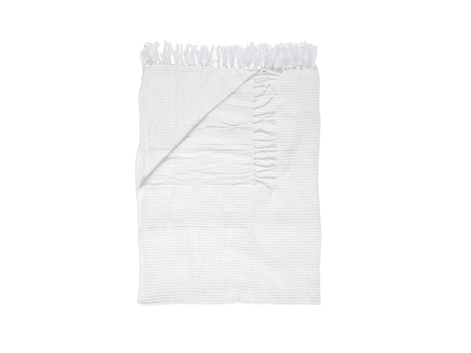 Jeté de Canapé "Gaufré" 170x250cm Ivoire