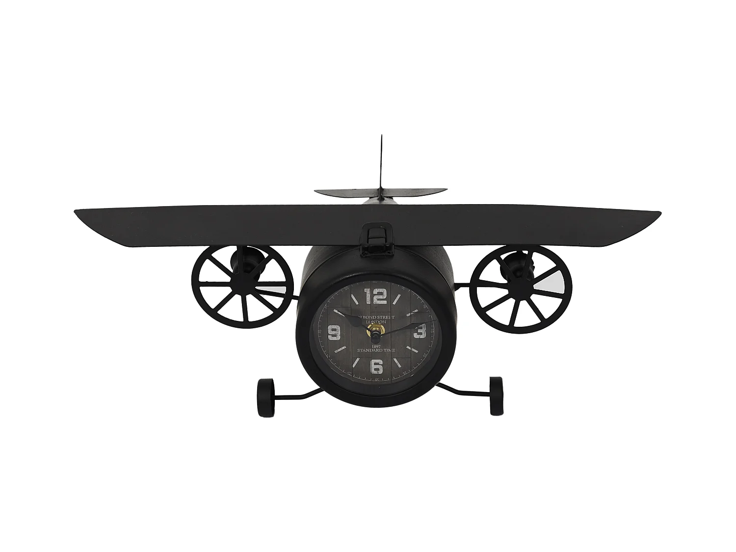 Horloge A Poser Avion Vintage Noir