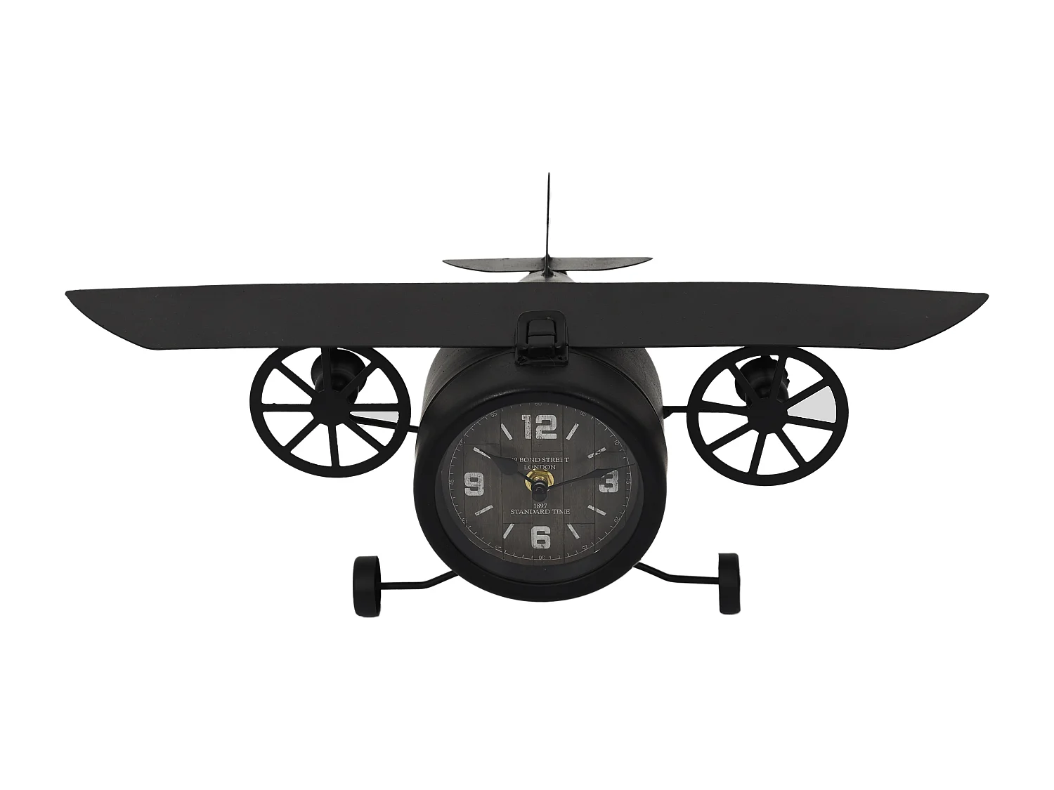 Horloge A Poser Avion Vintage Noir
