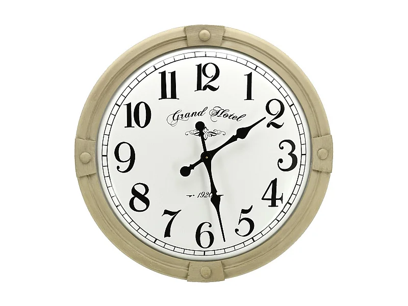 Horloge en métal Grand Hôtel