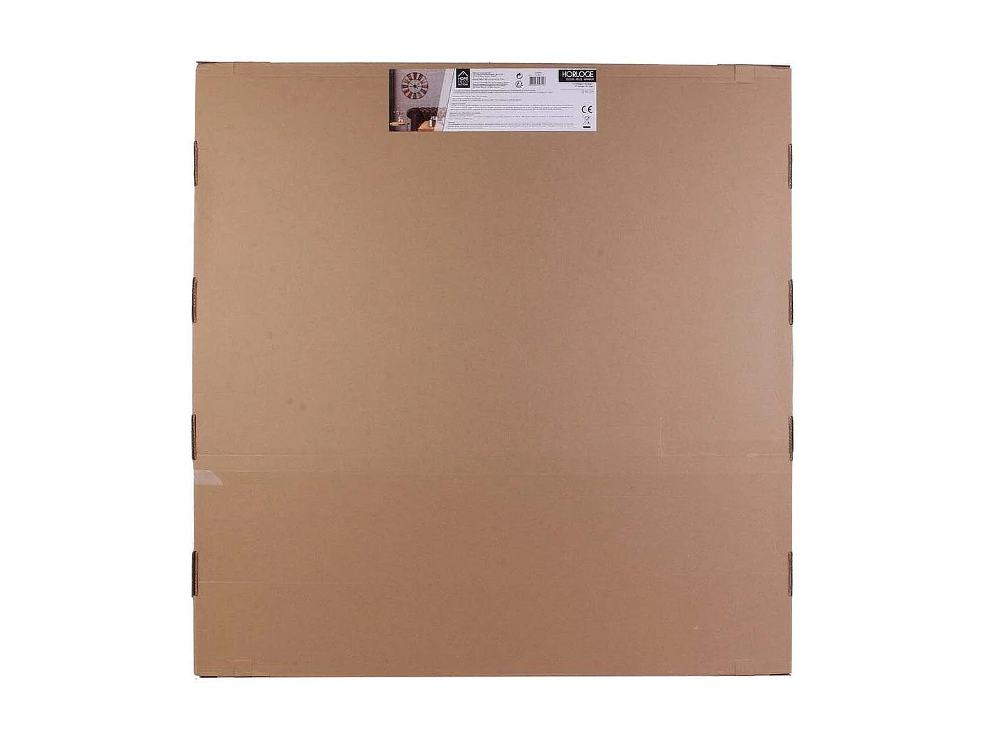 Horloge Recyclerie 80cm A Pile Noir, Rouge, Jaune, Violet