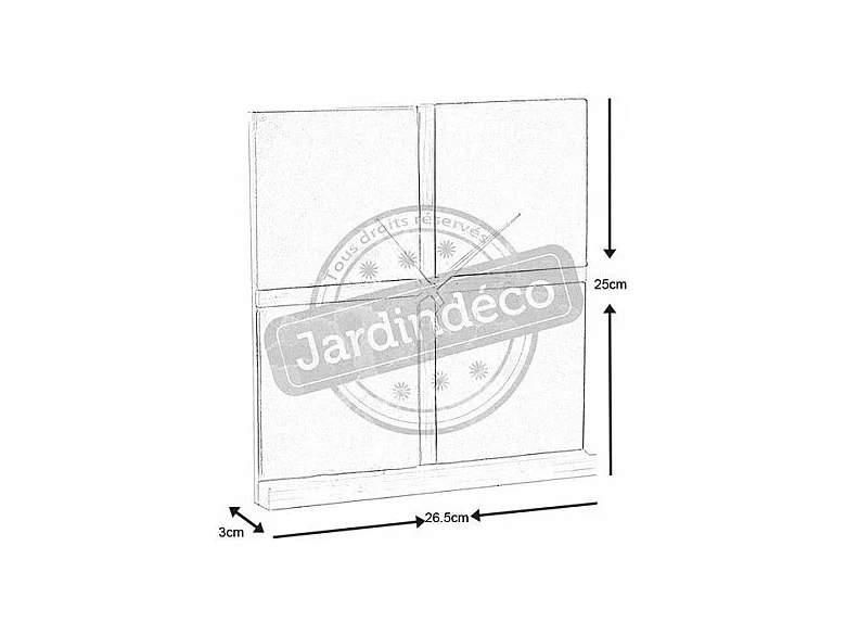 Horloge ardoise et bambou