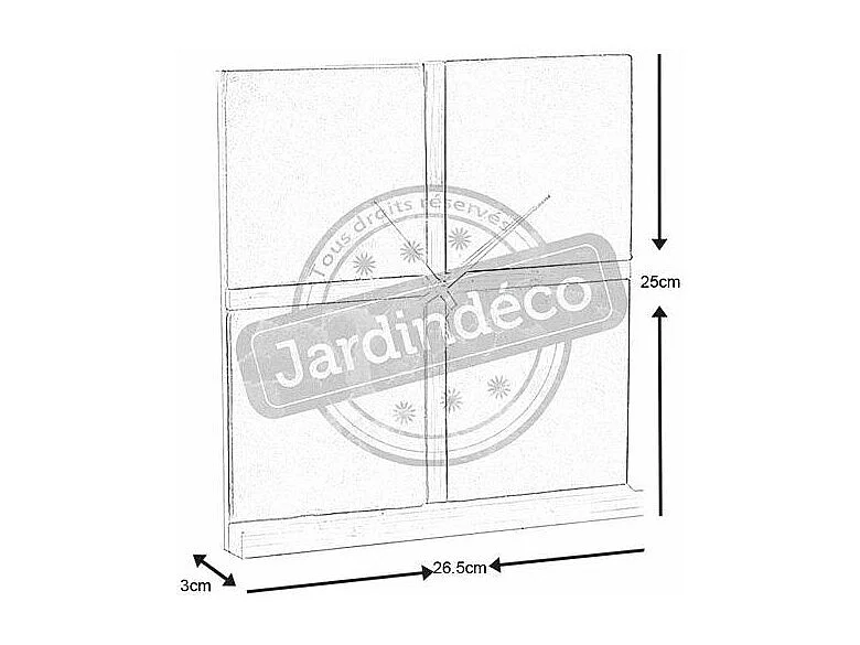 Horloge ardoise et bambou