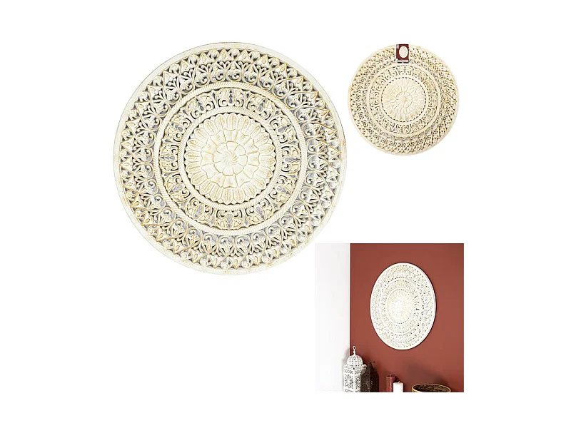 Decoration Murale Ronde 60cm Or