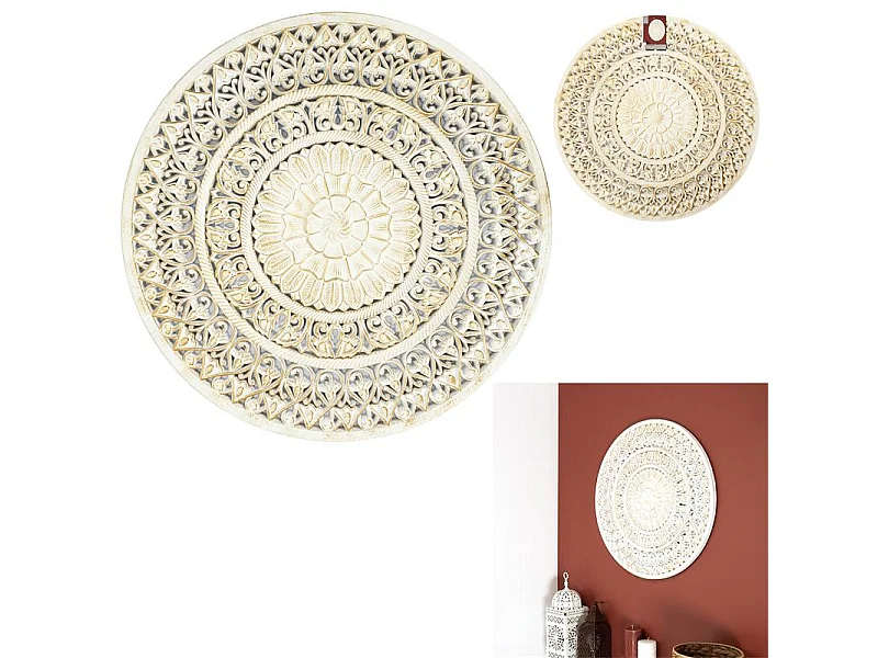 Decoration Murale Ronde 60cm Or