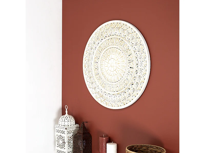 Decoration Murale Ronde 60cm Or