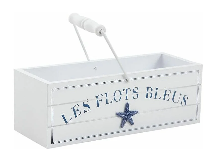Panier en bois Les flots bleus