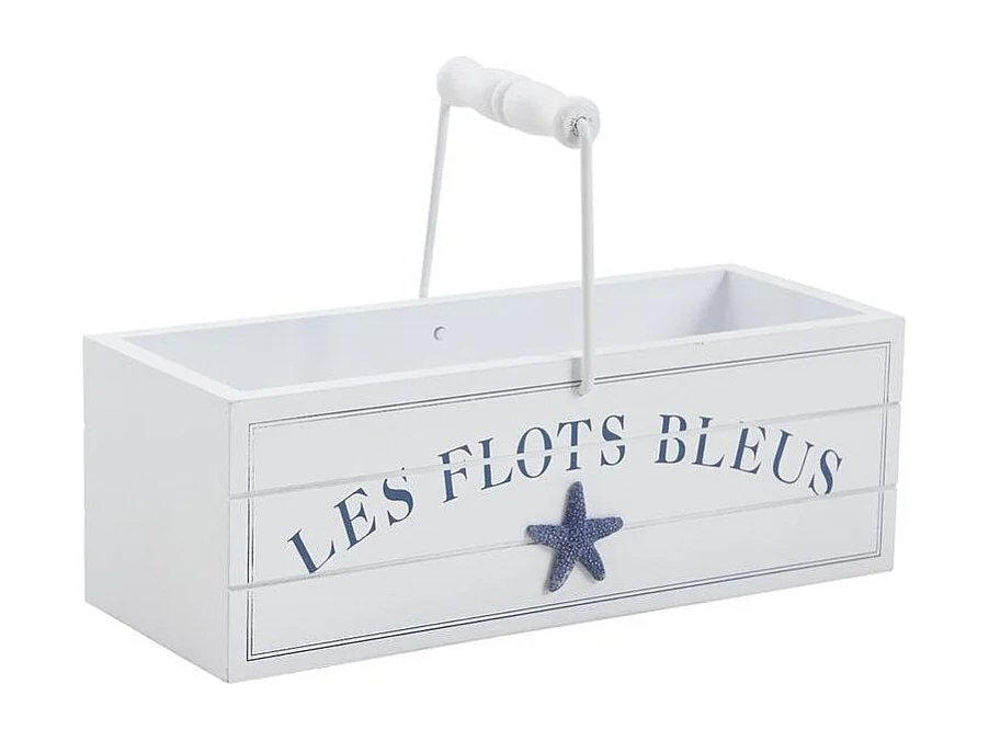 Cestino di legno Les flots bleus