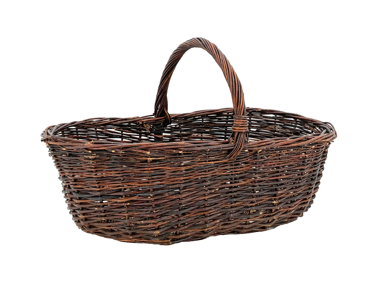 Panier à champignons en osier brut